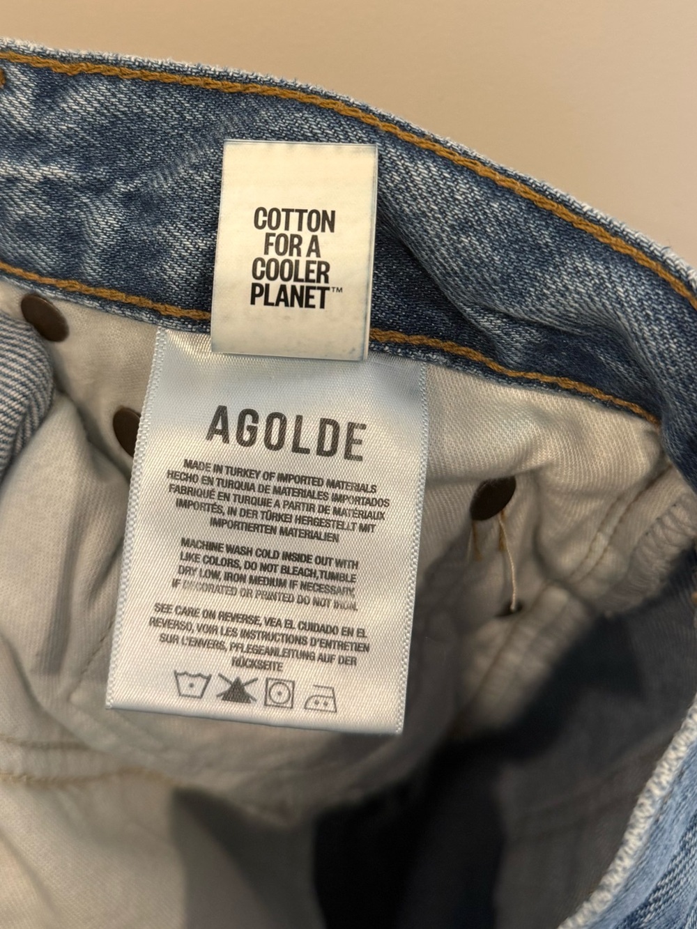 Agolde Light Wash Wide Leg Jeans - Picture 11 of 11